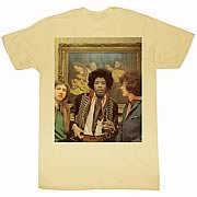 Jimi Hendrix At A Hotel Tan T-Shirt